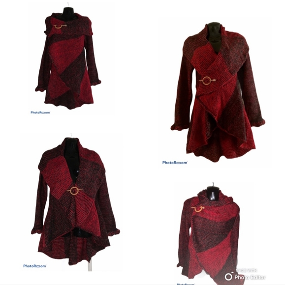 Alpaca wrap around sweater - Picture 2 of 2